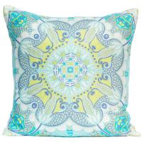 Scarf Print Pillow - Sea