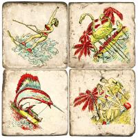 Florida Life Marble Coasters