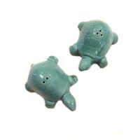 Sea Turtle Sea Salt & Pepper Shaker Set, Light Turquoise