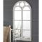 Wood Window Mirror Distressed White