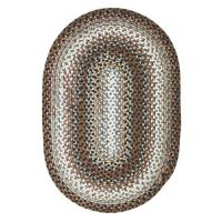 Homespice Decor 27" x 45" Oval Midnight Moon Ultra Durable Braided Rug