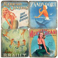 Siren Italian Marble Coasters
