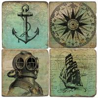 Treasure Map Coasters