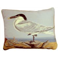 Seagull Shell Needlepoint Pillow SHELL