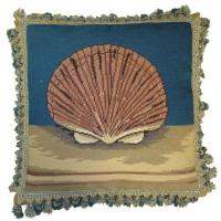 Fanshell Needlepoint Pillow